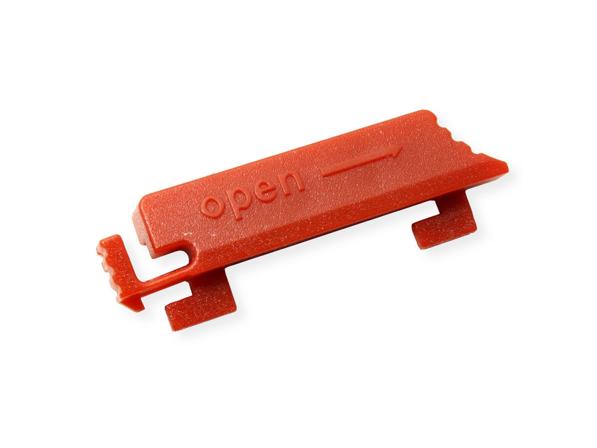 BACHMANN PDU Verriegelungs Clips, für C13 Buchsen, 12er Set, rot