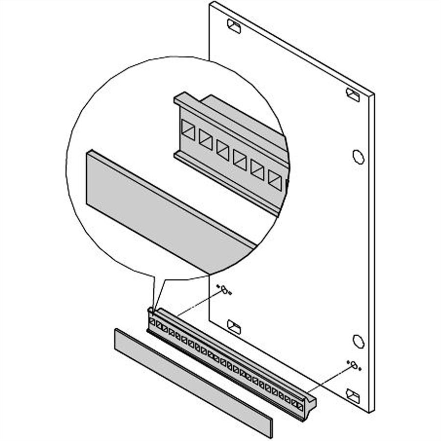 SCHROFF Griff in Trapezform, schwarz (ohne Aushebefunktion) - KUNSTSTOFFGRIFF 42TE SCHWARZ