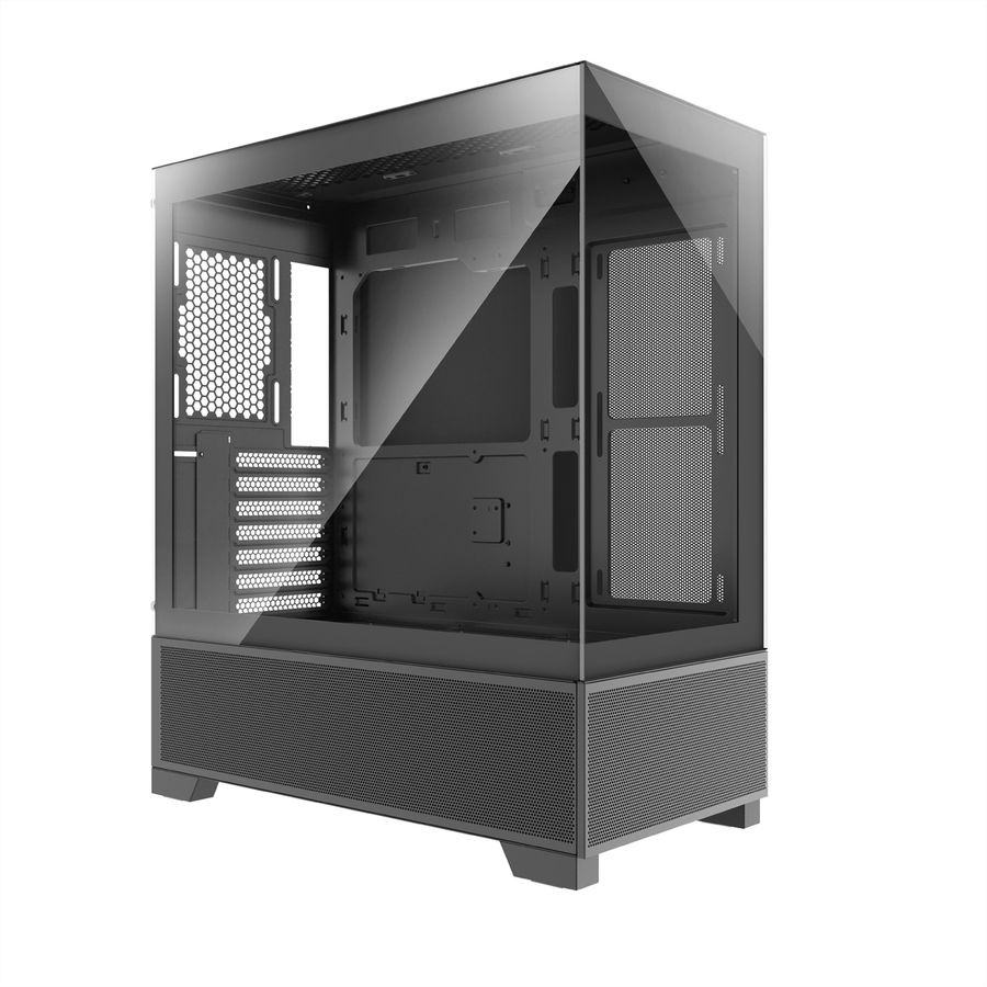 XILENCE Xilent Beam ATX PC-Gehäuse schwarz, X218.ARGB Gaming ATX PC Case