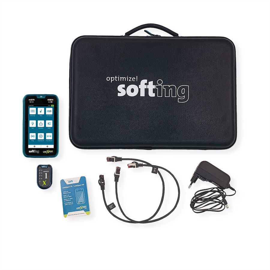 SOFTING LinkXpert TP, Multitool zum einfachen Testen von Twisted-Pair-LAN-Netzwerken