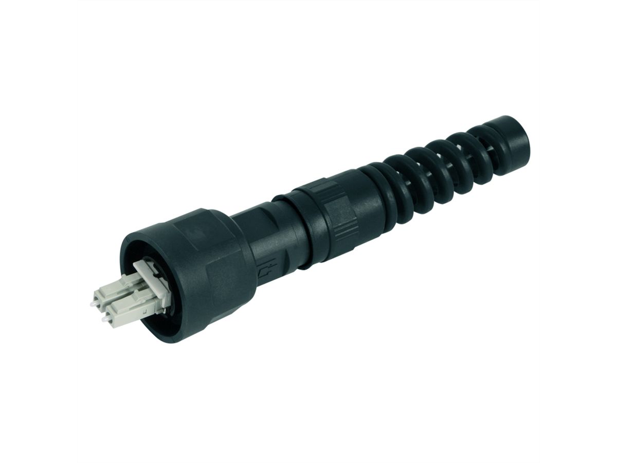 TELEGÄRTNER STX V1 LC-D Steckerset, SM Knickschutz