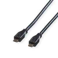 ROLINE USB 2.0 Kabel, Micro USB A ST - Micro USB B ST, 1,8m