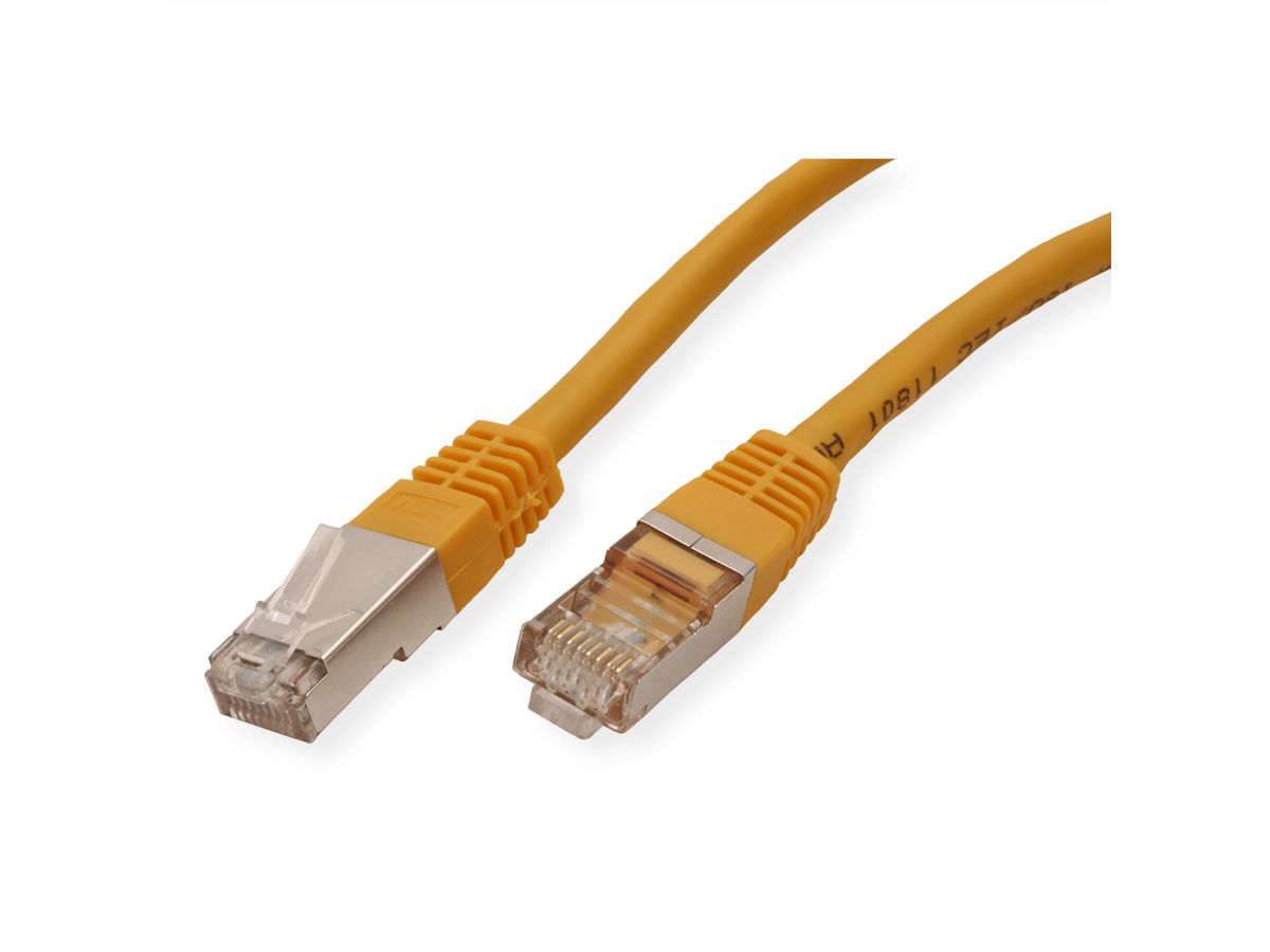 VALUE Patchkabel Kat.6 (Class E) S/FTP (PiMF), gelb, 5 m