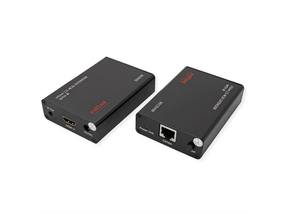 ROLINE HDMI A/V Extender über Kat.6A Kabel, 4K@60Hz, 30 m
