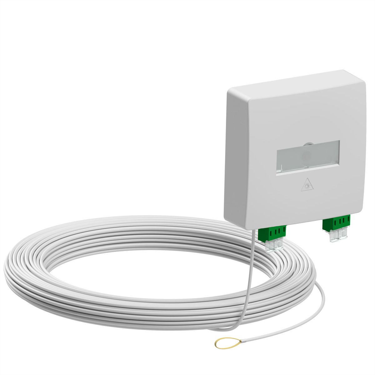 d.center® Gf-TA 42, vorkonfektioniert, 2x LCD/APC Kupplung, 2x LC/APC-Duplex-Kabel, 40 m