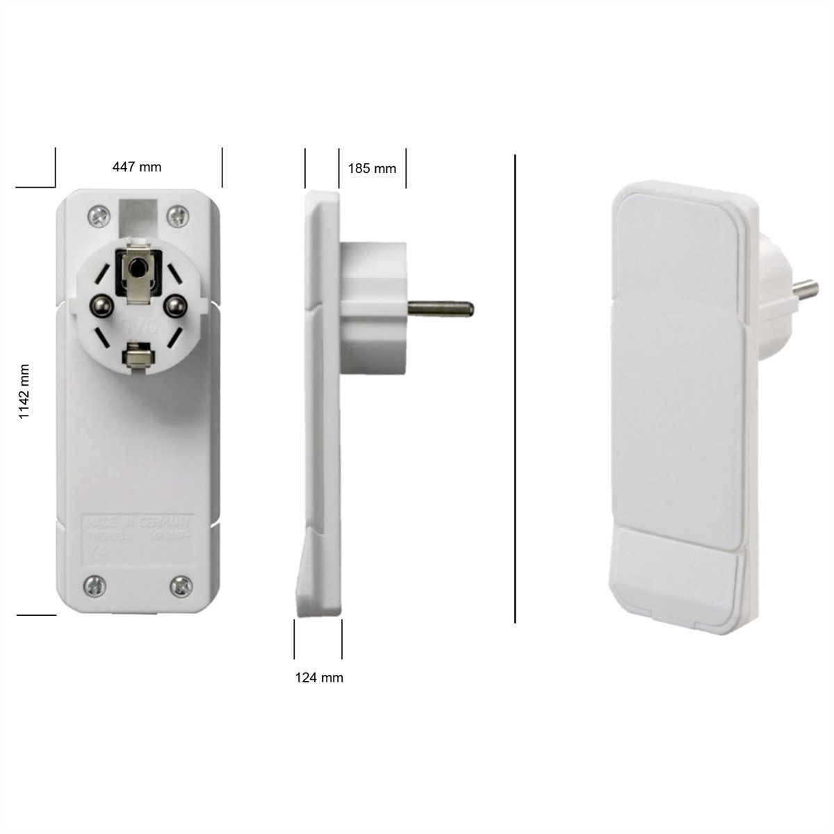 BACHMANN SMART PLUG Schutzkontakt Montagestecker, weiß