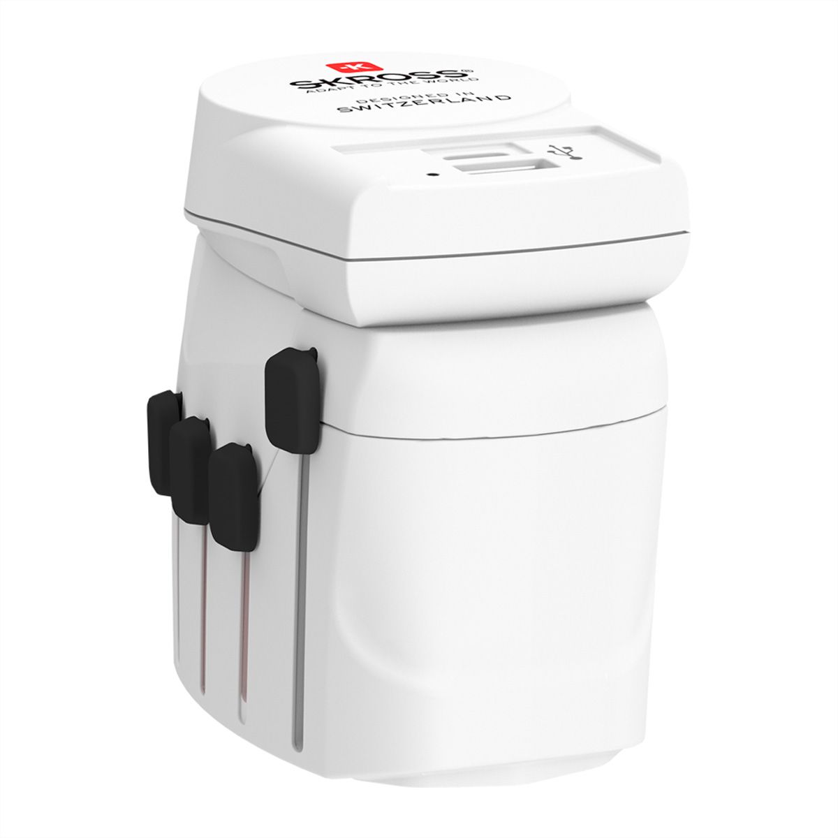 Skross PRO AC30PD White Retail World Reiseadapter, Weltweit