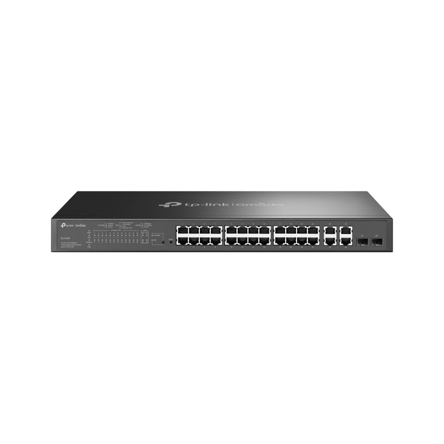 TP-Link Omada 24-Port 10/100Mbps + 4-Port Gigabit Smart Switch with 24-Port PoE+