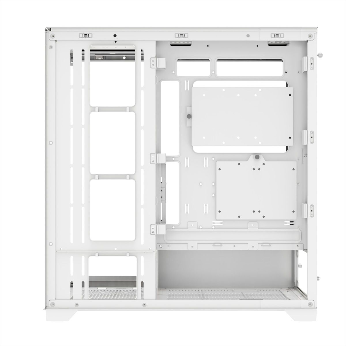 XILENCE Xilent Gleam X818.W.ARGB Gaming ATX PC-Gehäuse weiß, RGB ATX Midi Tower