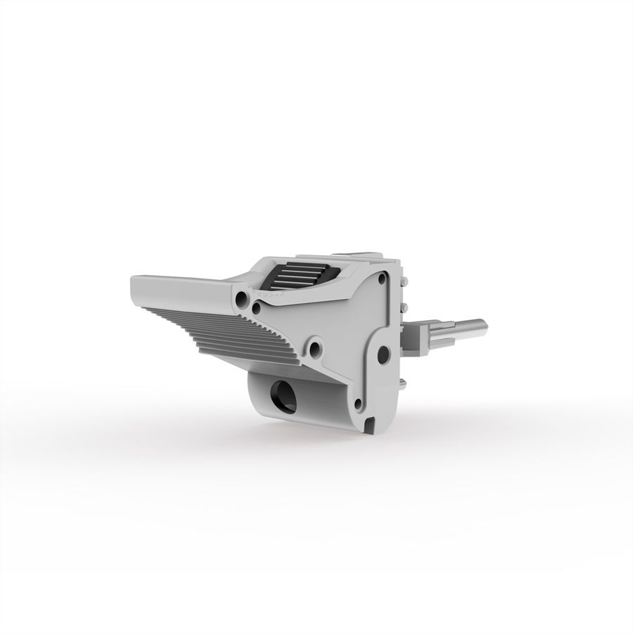 SCHROFF IEL-Griff mit 0,1 Zoll Versatz - IEL-GRIFF UN O GR/SW 100ST