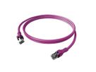 EasyLan DualBoot PushPull IP20 Patchkabel, Kat.6A (Class EA), S/FTP, violett, 5 m