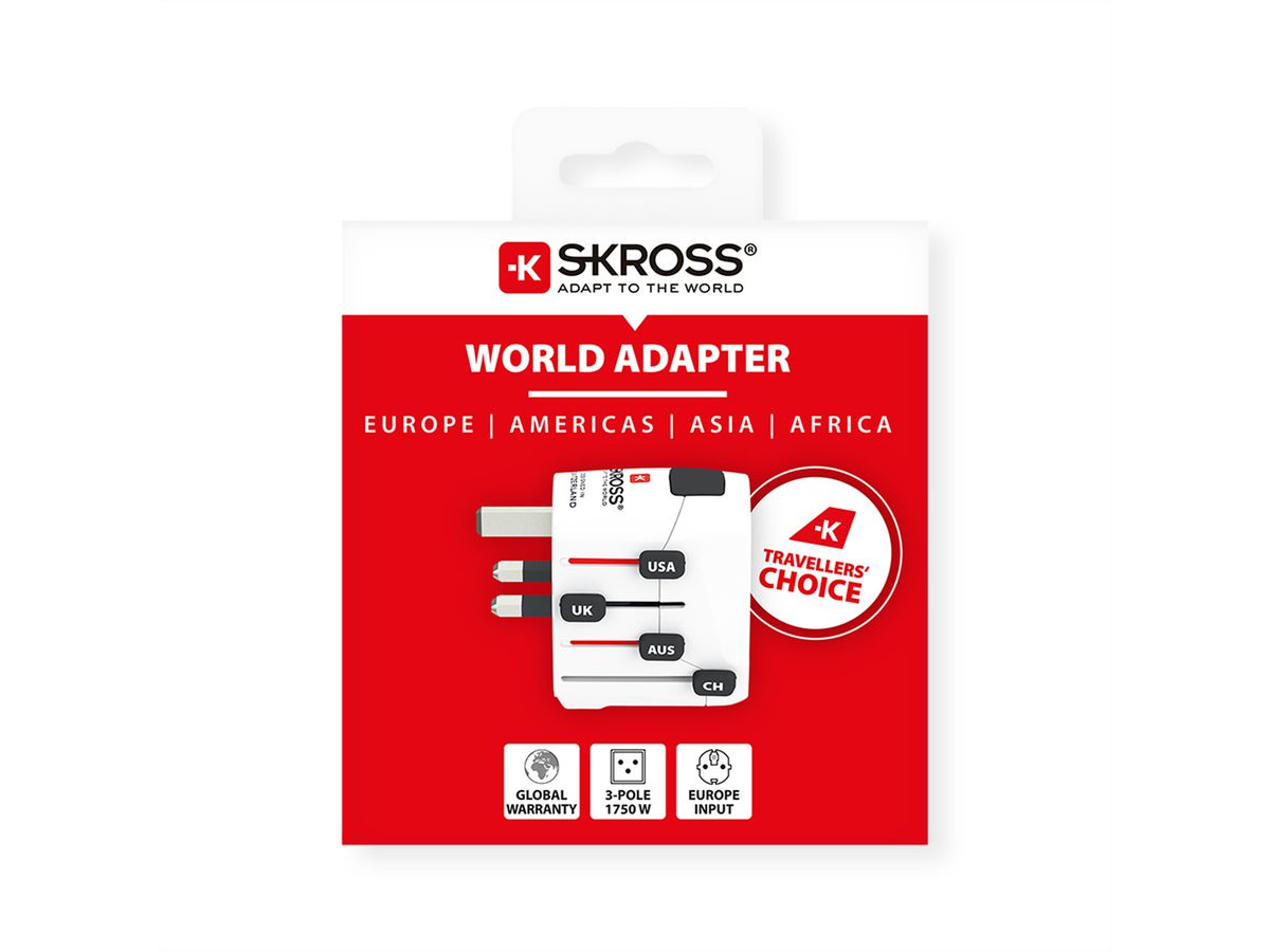 Skross PRO Reiseadapter, Weltweit