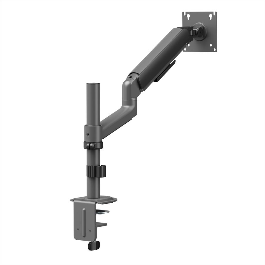 STANDARD Monitorarm zur Mastbefestigung, Mechanische Feder, 17–32 Zoll, max. 10 kg, schwarz