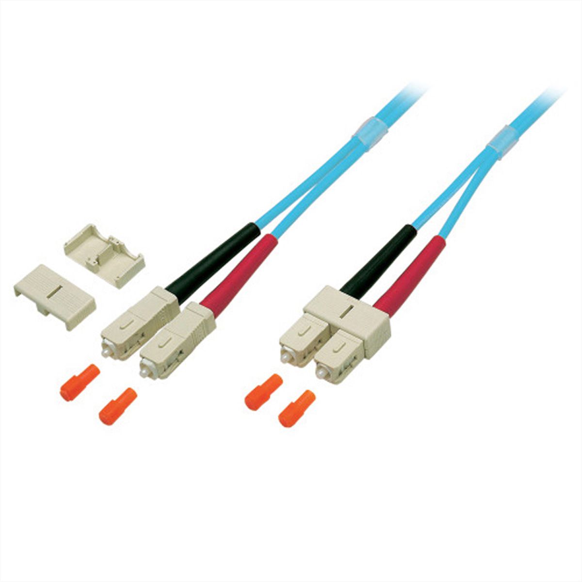 Quality LWL-Kabel duplex 50/125µm OM3, SC/SC, 1m