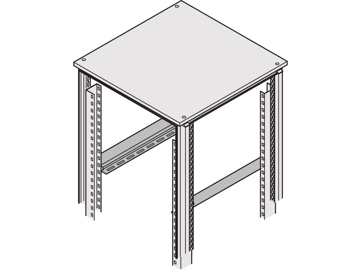 SCHROFF Gleitschienen Länge 417 mm, 2 St.