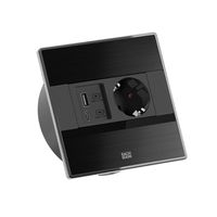 BACHMANN SENSE schwarz 1x CEE7/3, 1x USB A/C L=2,0m AEH