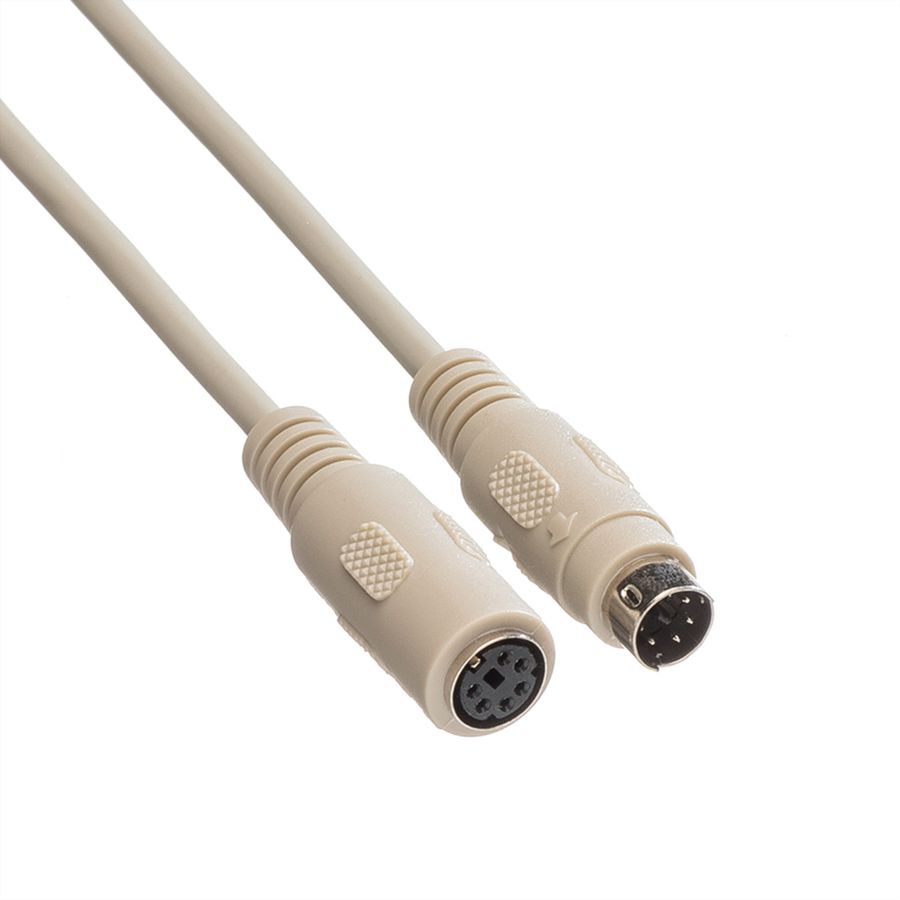 ROLINE Tastatur-Kabel-PS/2 ST/BU, 10 m