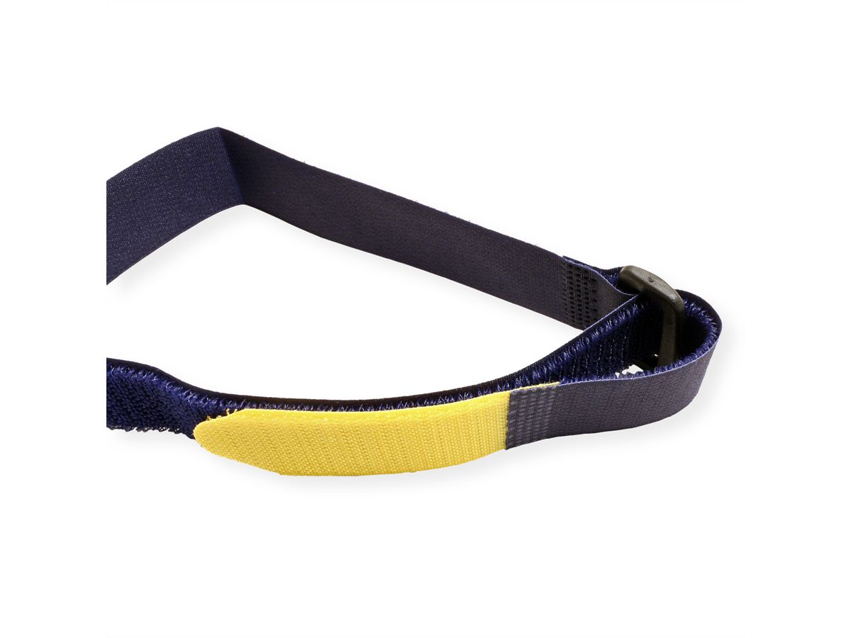 VELCRO® Verstellbarer Tragegurt mit Klettverschluss Everyday, Haken & Flausch Gurt 25mm x 46cm x 2 Blau