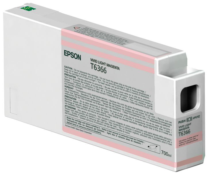 Epson Singlepack Vivid Light Magenta T636600 UltraChrome HDR, 700 ml