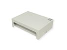 EasyLan preLink / fixLink Unterbaupanel, 8x Keystone, RAL7035