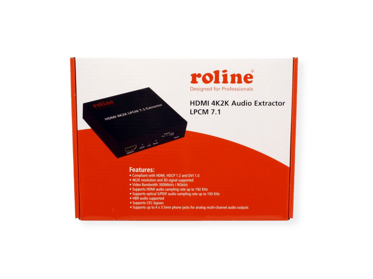 ROLINE HDMI 4K Audio Extraktor LPCM 7.1