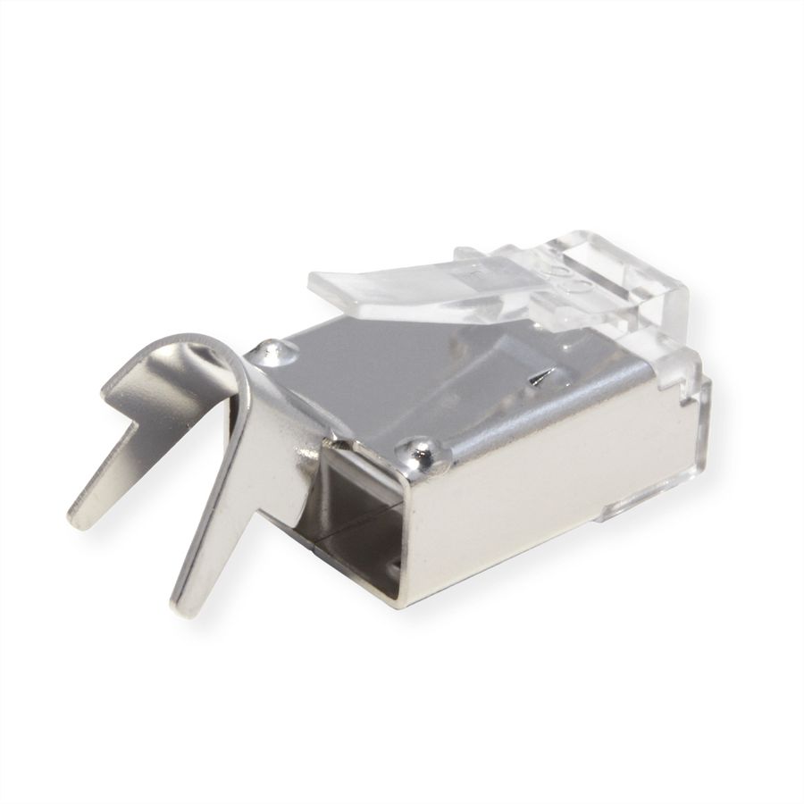 ROLINE Modular Plug geschirmt, Cat.6 (Class E), Kurzbauform, 10 Stck
