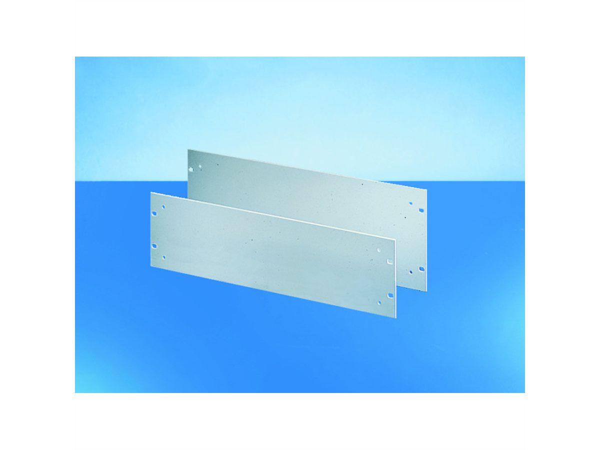 SCHROFF 19"-Frontplatten mit Grifflöcher - 19"-FRONTPLATTE 1HE ELOX.