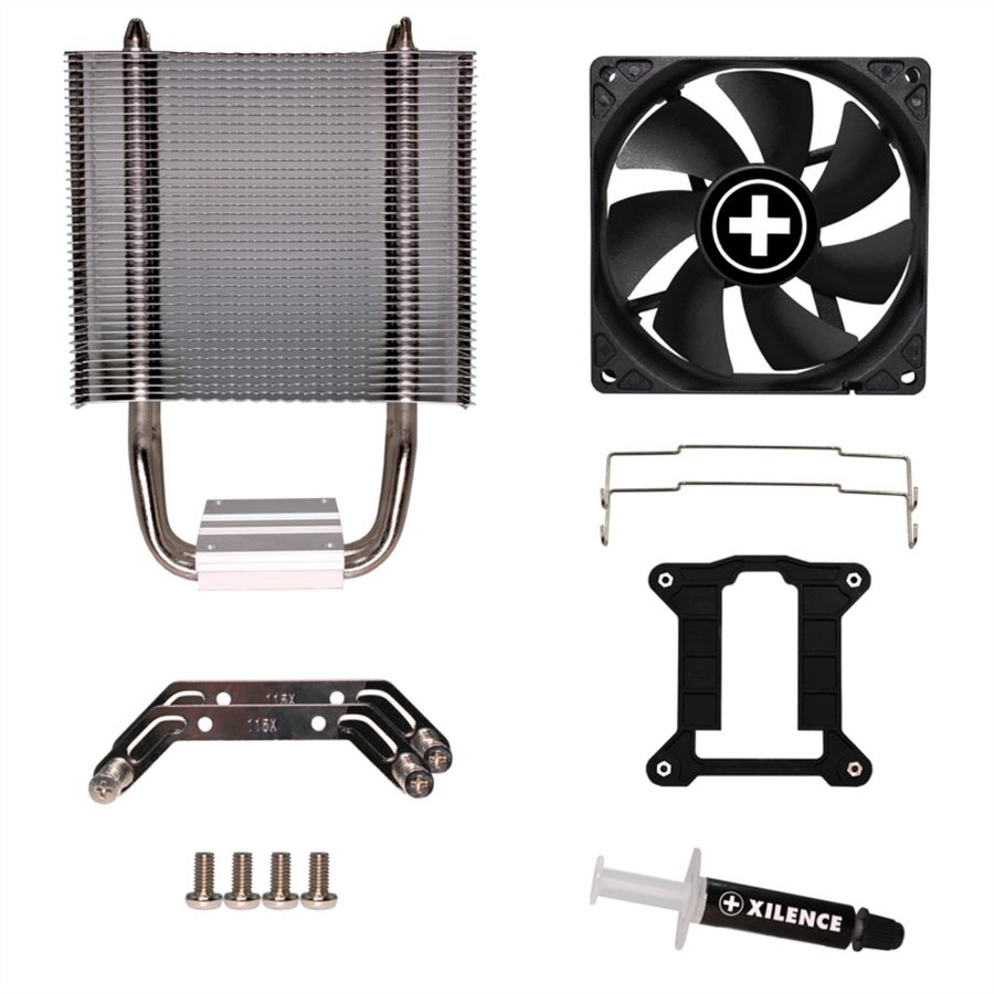 XILENCE I402.B Intel CPU Kühler, Heatpipe, 92mm PWM Lüfter, 130W TDP