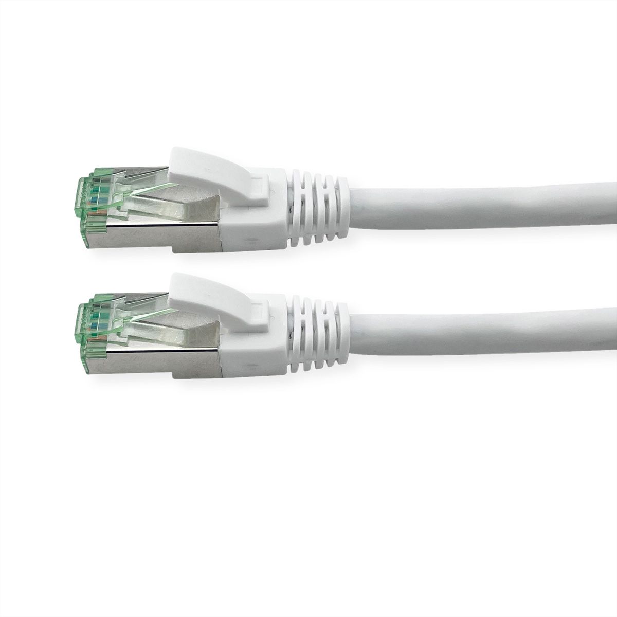 ROLINE RM Patchkabel Cat.6A S/FTP (PiMF), weiß, 10 m