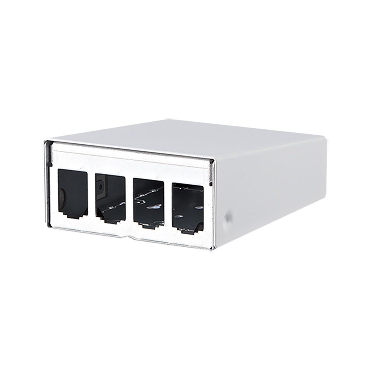 METZ CONNECT Modul AP-Gehäuse 4 Port reinweiß RAL9010
