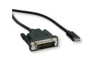 ROLINE USB Typ C - DVI Adapterkabel, ST/ST, 2 m