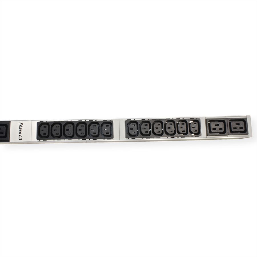 BACHMANN IT PDU ALU 1HE 36x C13 6x C19 CEE 3x16A rot