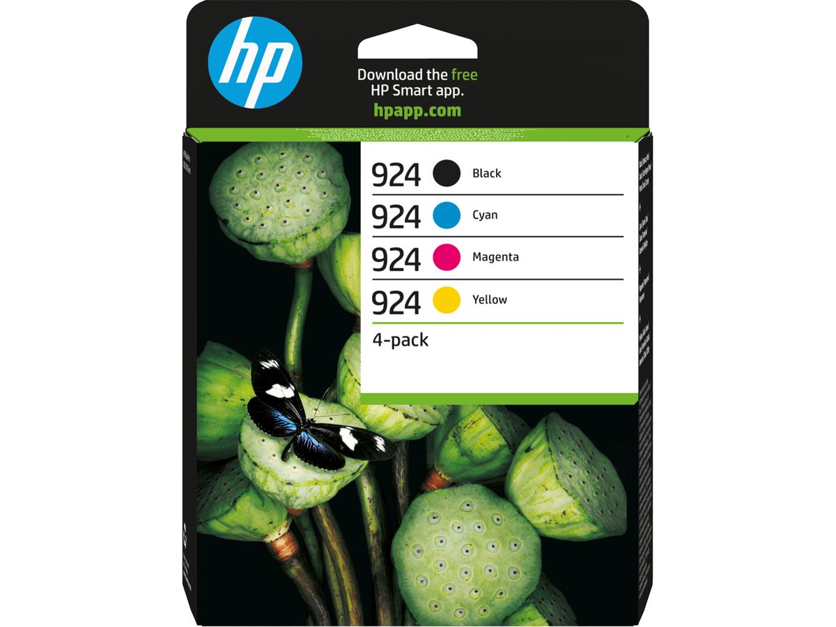 HP 924 4er-Pack CMYK Original Druckerpatrone