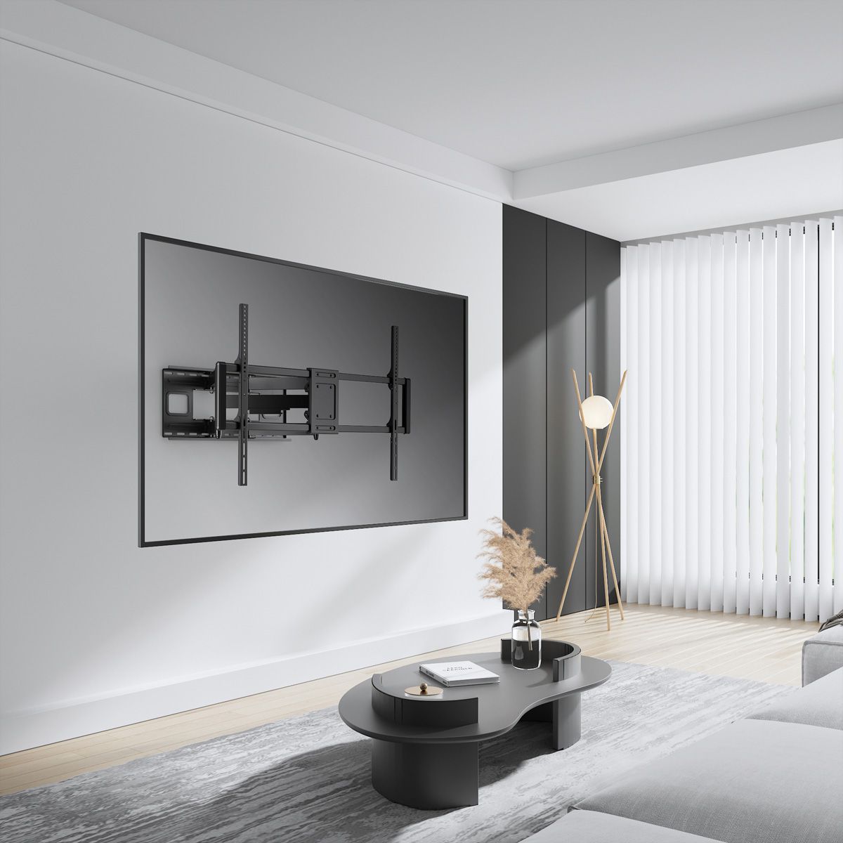 VALUE TV-Wandhalterung, flexibel, 60-120 Zoll, bis 120 kg