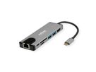 ROLINE USB 3.2 Gen 2 Typ C Multiport Docking Station, 4K HDMI, Card Reader, LAN