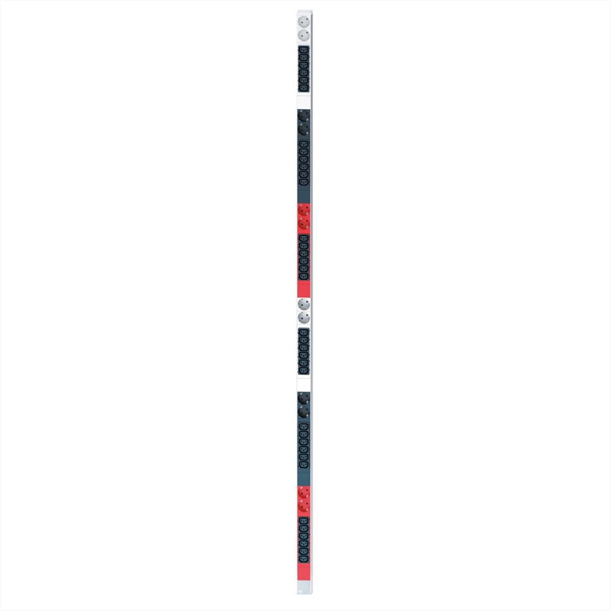 BACHMANN IT PDU ALU 0HE 36x C13 12x Schutzkontakt, Festanschluß 2x 3x 32A