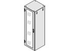 SCHROFF Glastür IP 20, 1-Punkt-Verriegelung - TUER 2200H 600B GLAS RAL7021