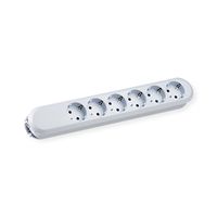 BACHMANN SMART Steckdosenleiste 6xCEE7/3 weiß, ohne Zuleitung