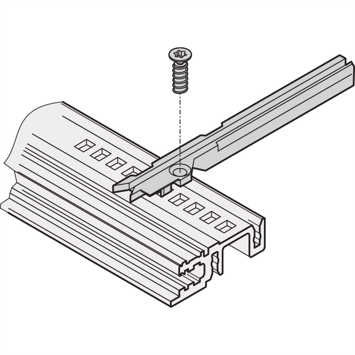 SCHROFF Führungschiene für Kartenhöhe 4,4'', Nutbreite 2,0 mm, Länge 220 mm - FUEHRUNGSS 220T 4,4" 2,0NU