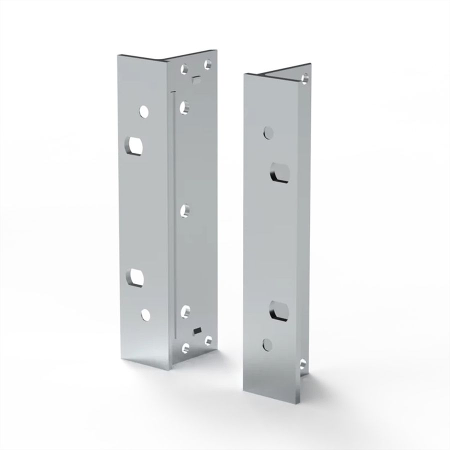 SCHROFF 19"-Winkel Typ F mit / ohne Grifflöcher für Textildichtung - 19"WINKEL 3HE M.GR. 2STK
