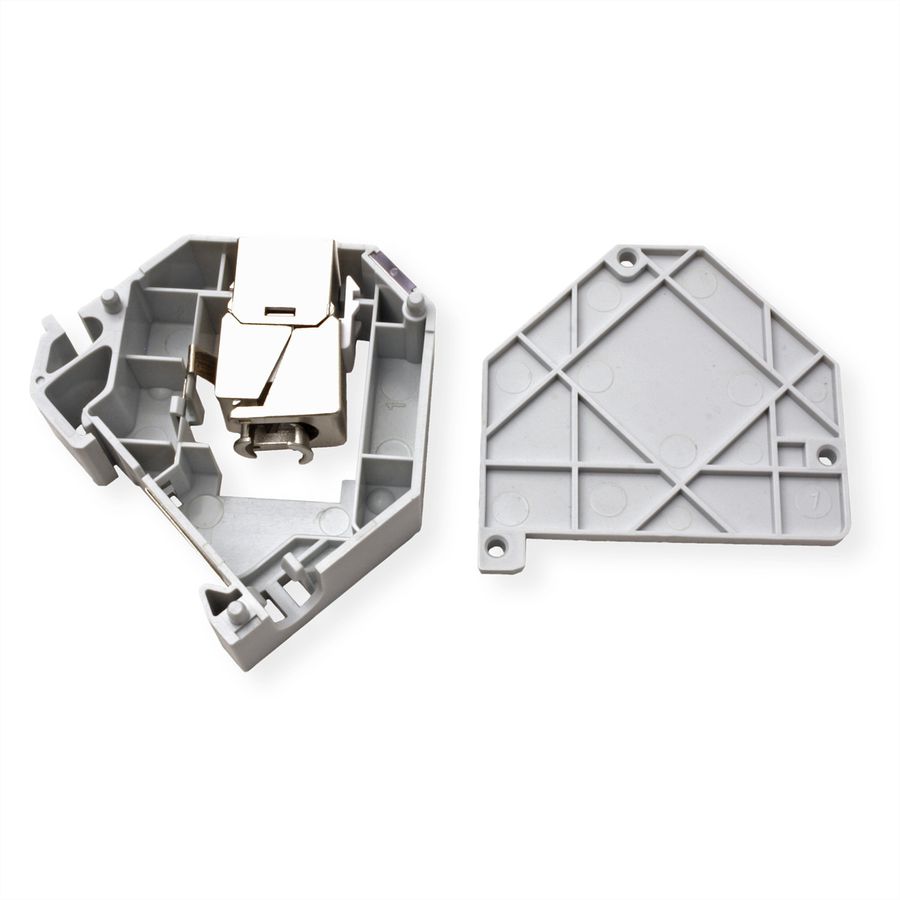 ROLINE Tragschienenadapter für ROLINE Keystone SLIM Module, unbestückt