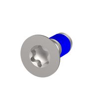 SCHROFF Senkkopfschrauben Torx M4x10mm, 100Stück