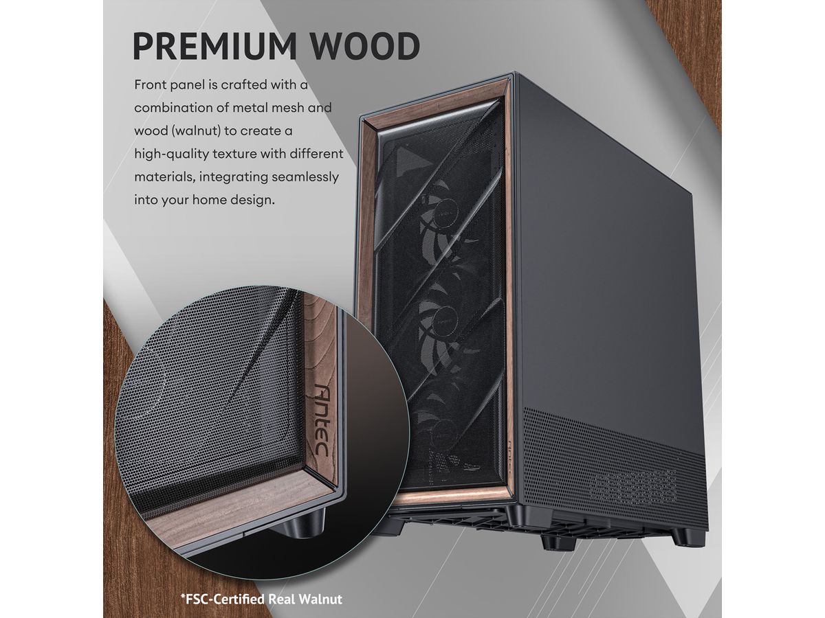 ANTEC FLUX PRO EUV PC Gehäuse Big / Full Tower ATX, schwarz