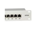 VALUE Kat.6A (Class EA) 19"-Patchpanel, 24 P, geschirmt, grau