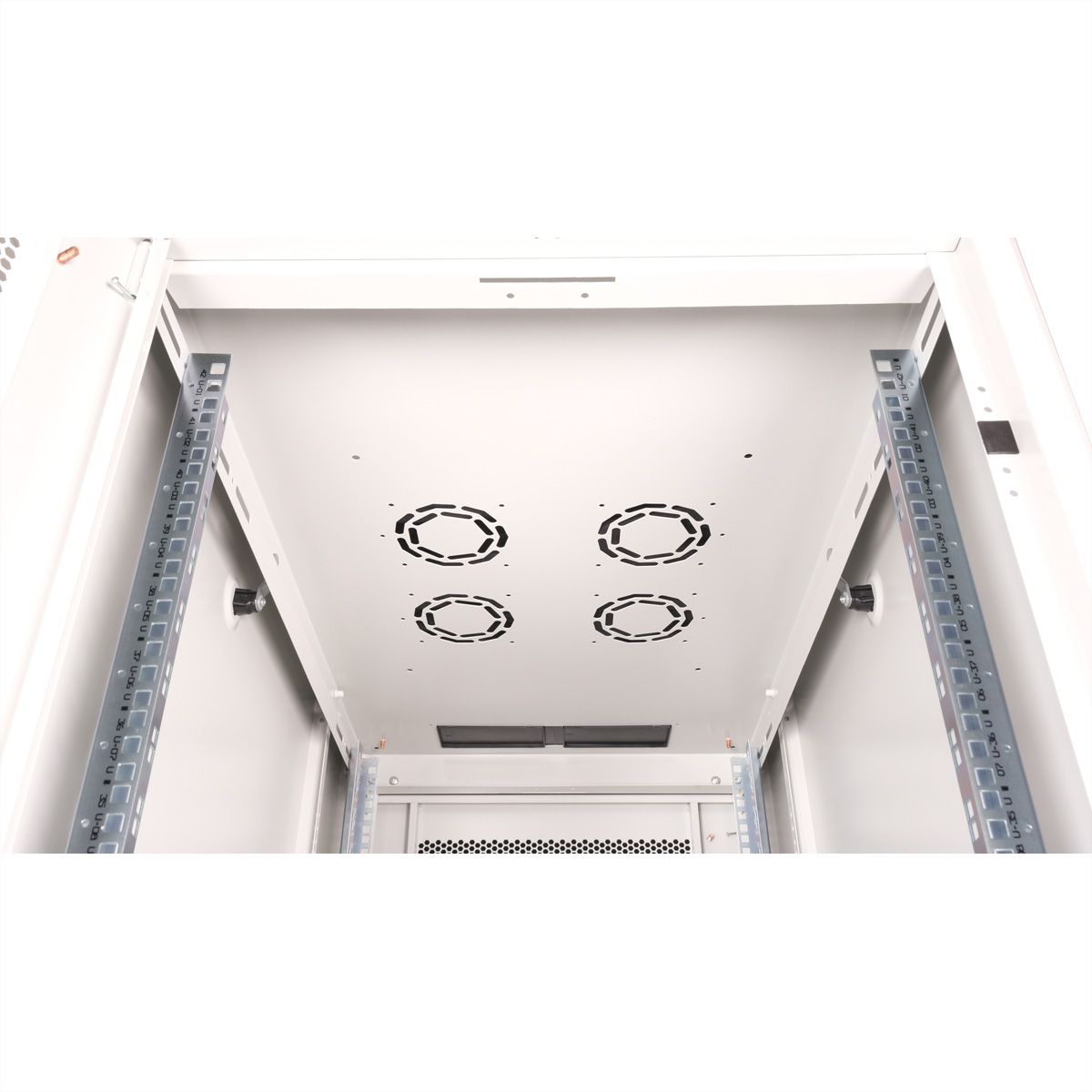 ROLINE 19-Zoll Serverschrank Basic 42 HE, 600x1000 BxT perforiert grau
