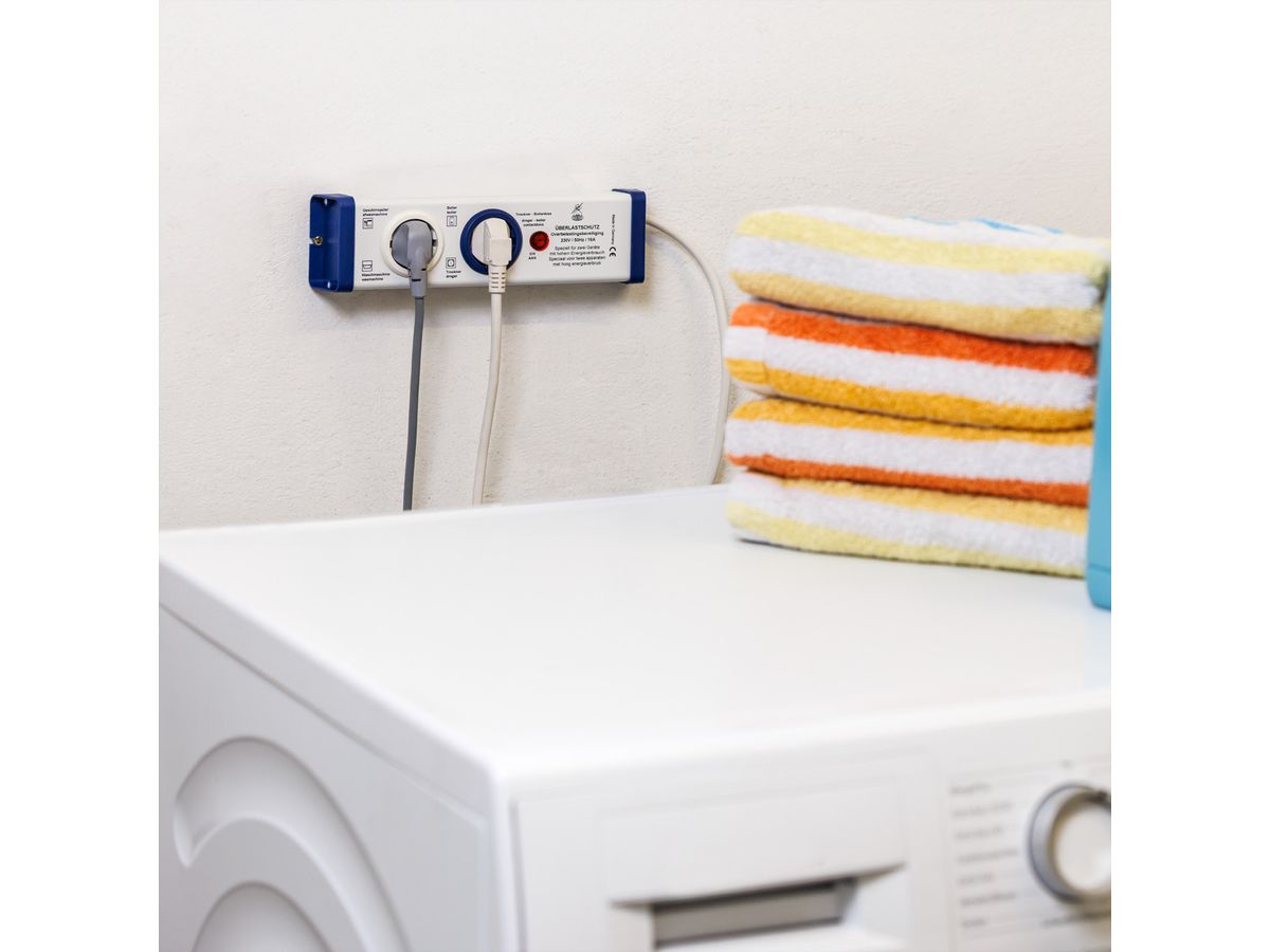 BACHMANN Überlastschutz-Steckdosenleiste, 2-fach