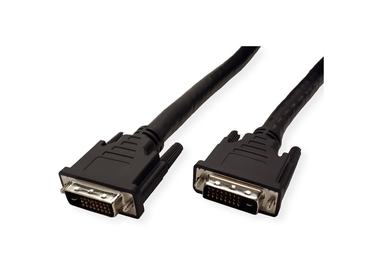 ROLINE Monitorkabel DVI, ST-ST, (24+1) dual link, 15 m