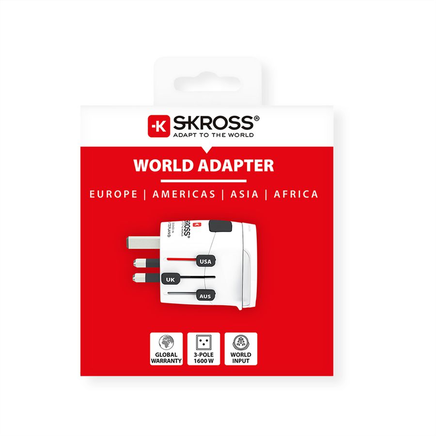 Skross PRO Light World Universal Reiseadapter, Weltweit