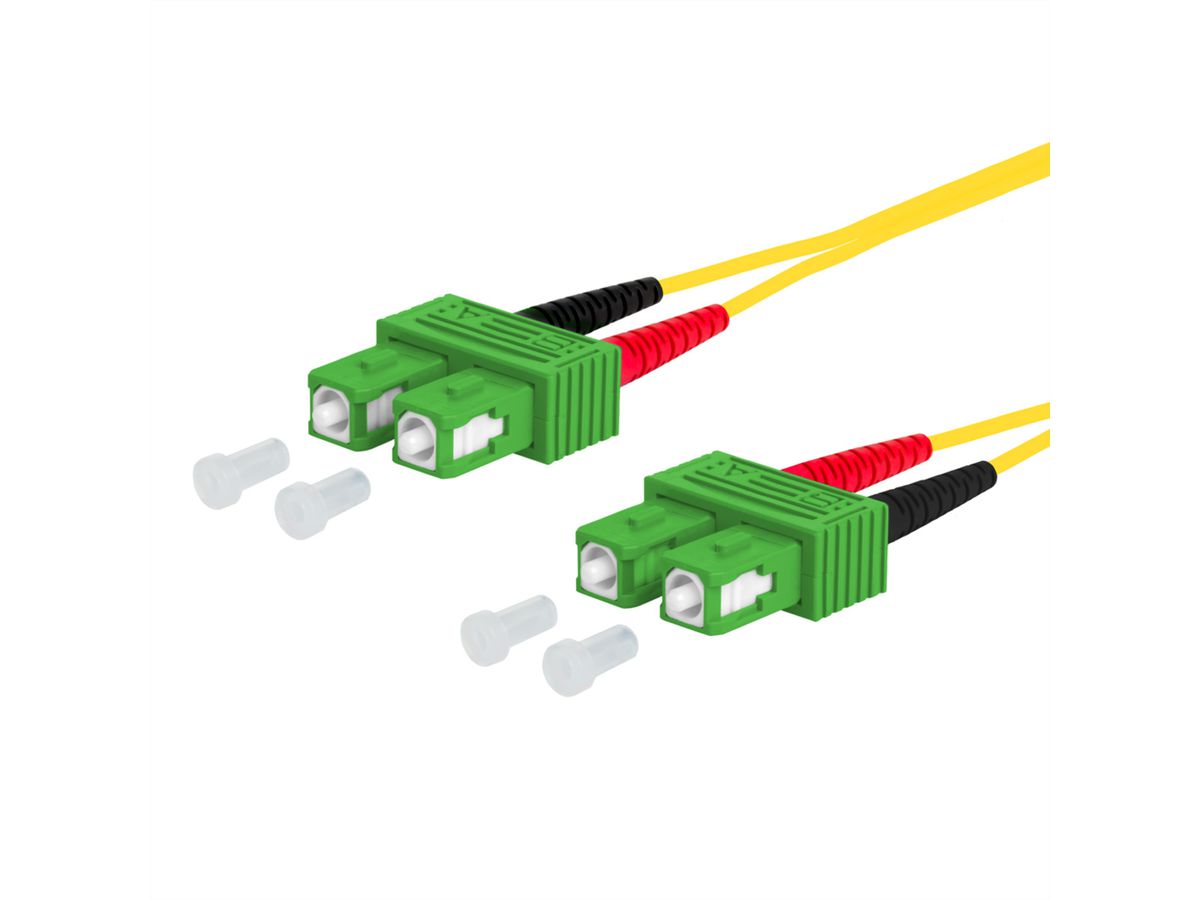 METZ CONNECT OpDAT Patchkabel, SC-D APC/SC-D APC OS2, 1 m