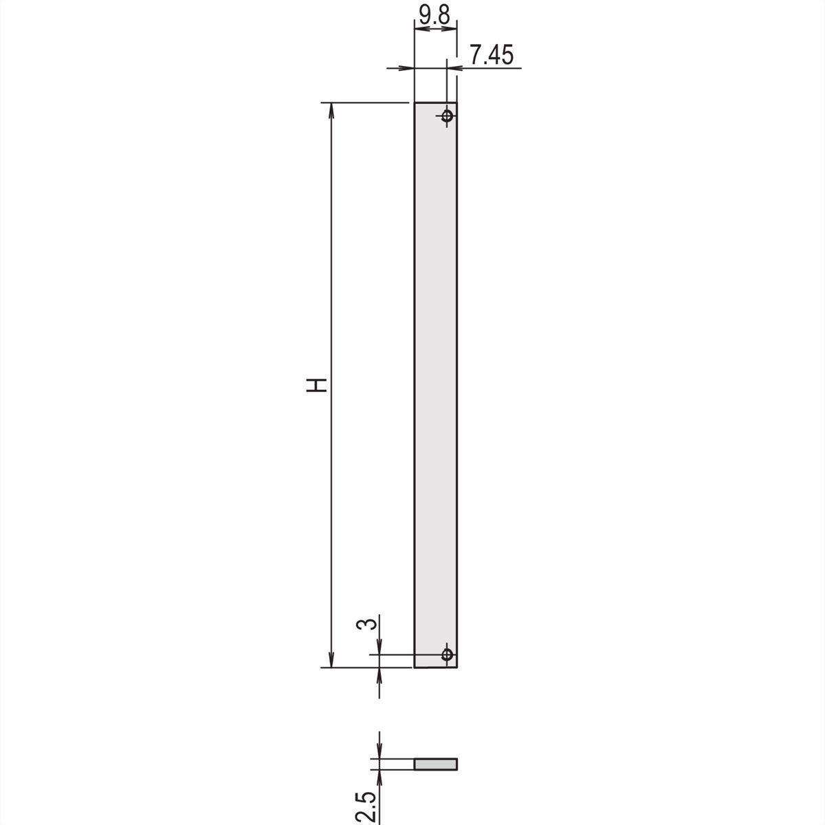 SCHROFF Frontplatten ungeschirmt - TEILFRONTPL.6HE 7TE VORELOX